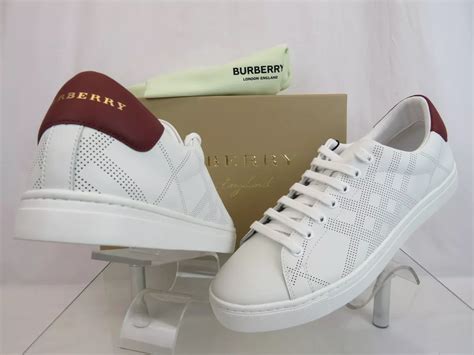 burberry white and red albert shoes|Shop Burberry Albert Check Sneakers .